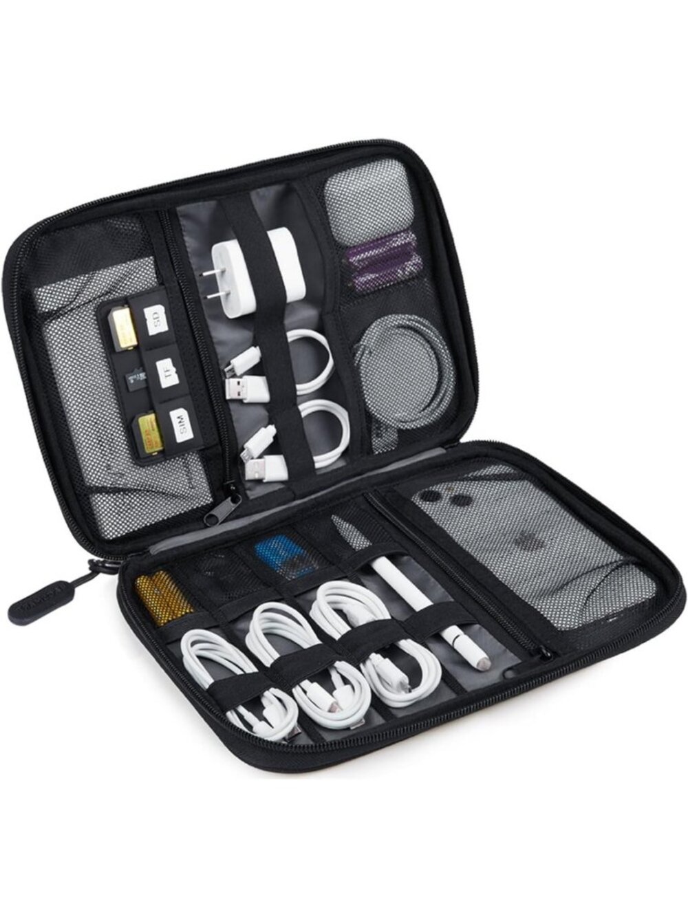Large Electronic Organizer Travel Case for Tech Accessories, Cord Storage & More